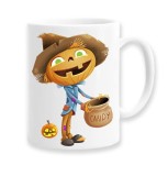 Cana alba personalizata &quot;Trick or treat &quot;, INOVATIX&reg;. 330ml