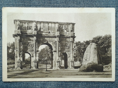 587 - Roma - Arcul lui Constantin / carte postala interbelica Italia foto