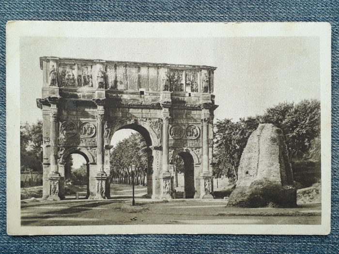 587 - Roma - Arcul lui Constantin / carte postala interbelica Italia