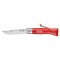 Cutit de buzunar N&deg;08, inox, 8,5cm, &quot;Colorama&quot;, Red - Opinel