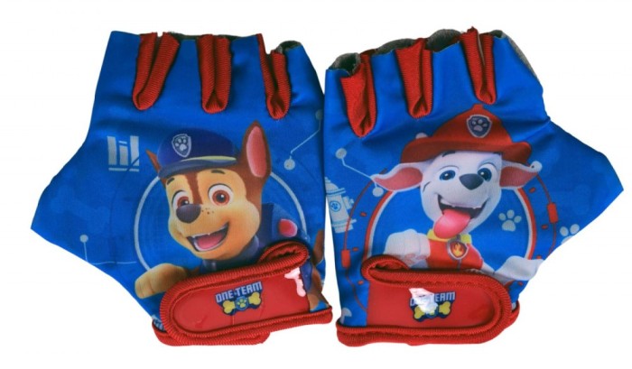 Manusi ciclisti copii PawPatrol, culoare albastru/rosu Cod:1242