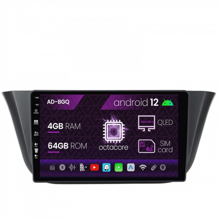 Navigatie Iveco Daily (2013+), Android 12, Q-Octacore 4GB RAM + 64GB ROM, 9 Inch - AD-BGQ9004+AD-BGRKIT361