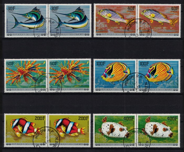 COMORE 1977 - Pesti / serie completa, perechi (Michel 12&euro;)