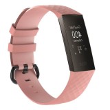 Curea Bratara Edman pentru Fitbit Charge 3 / 4, marimea S, Roz deschis