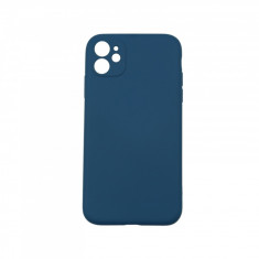 Husa protectie Flippy compatibila cu Apple iPhone 12 Liquid Silicone Case Albastru foto