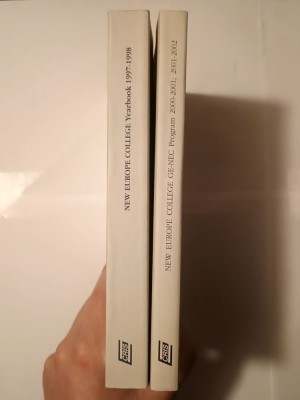 New Europe College Yearbook 1997-1998 + New Europe College GE-NEC Program 2000-2001, 2001-2002 foto