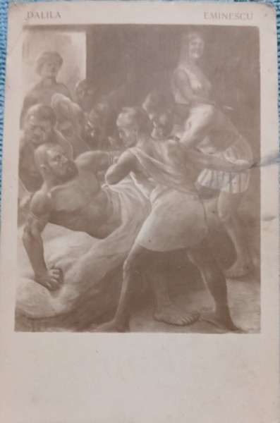 Carte postala, Dalila, Eminescu, 1925
