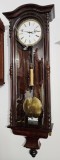 Ceas de perete cu pendul si o greutate Austria 1850