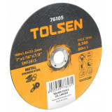 Disc abraziv taiere metal cu centru coborat Tolsen, 115 x 6 x 22 mm