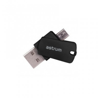 Cititor Card OTG Astrum USB/MicroSD CR100 Blister foto