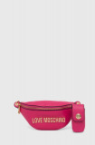 Cumpara ieftin Love Moschino borseta de piele culoarea roz, JC4329PP0GK1060A