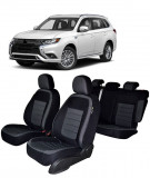 Cumpara ieftin Set huse scaune dedicate MITSUBISHI OUTLANDER 2013-2018 Premium (Bancheta fractionata si husa cotiera), Umbrella