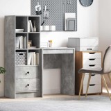 VidaXL Birou de scris Gri beton Plăci de particule 60 x 40 x 76 cm