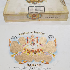 Cutie veche Tigarete - Trabuc - H. Upmann - Fabrica de Tabacos - Havana Cuba