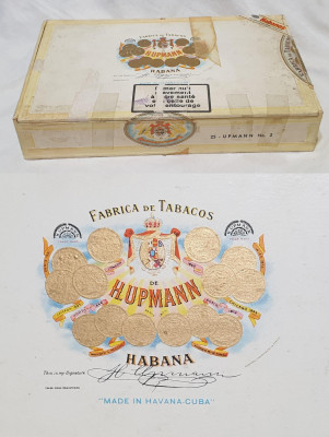 Cutie veche Tigarete - Trabuc - H. Upmann - Fabrica de Tabacos - Havana Cuba foto