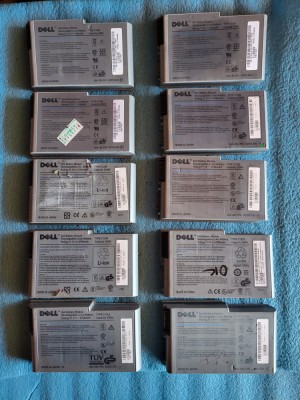 lot 10 baterii laptop DELL - C1295 - foto