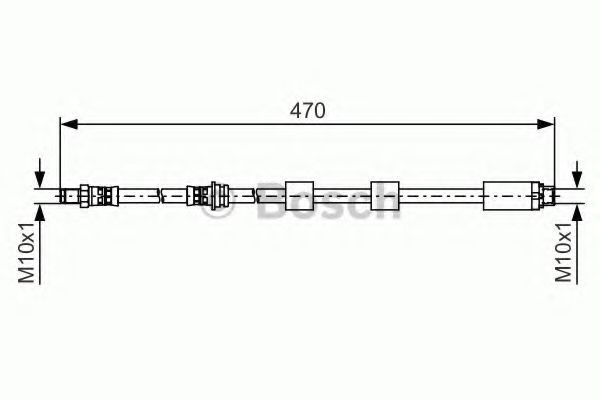 Conducta / cablu frana BMW Seria 3 (E90) (2005 - 2011) BOSCH 1 987 481 481