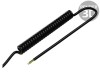Cablu spiralat neecranat PUR negru 0,2m-0,8m 300V 6x0,15mm2