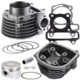 Cumpara ieftin Kit Cilindru GY6 150cc, 57.4mm, 4T, Racire Aer + Chiuloasa - Scuter ATV Chinezesc Compatibil: Bashan, Zipp, Adly, Baotian, Benzhou, Ering