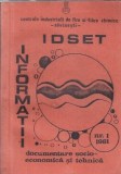 Cumpara ieftin IDSET 1/1981 - Centrala industriala de fire si fibre chimice Savinesti
