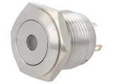 Comutator anti-vandalism galben, SPST-NO, IP65, ONPOW