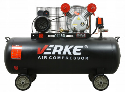 Compresor aer comprimat 150L 230V 3CP 250L min 2 cilindri (V81120) foto