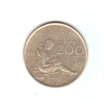 Moneda Italia 200 lire 1980 FAO, stare buna, curata