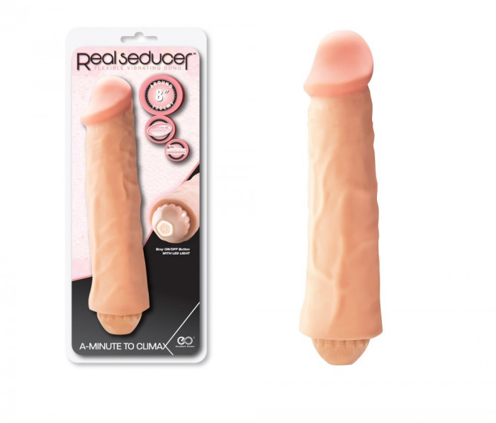 Vibrator Realistic Real Seducer, Natural, 20 cm