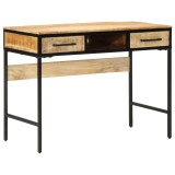 vidaXL Birou 100x50x75 cm din lemn masiv de mango brut
