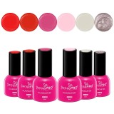 Cumpara ieftin Set 6 Oje Semipermanente Glamour 8ml SensoPRO Milano, Red-y or Not, Luxorise