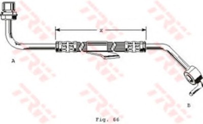 Conducta / cablu frana FORD TRANSIT platou / sasiu (E) (1994 - 2000) TRW PHD248 foto