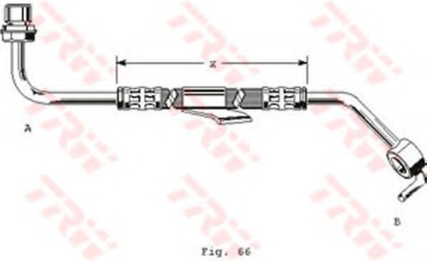 Conducta / cablu frana FORD TRANSIT caroserie (E) (1994 - 2000) TRW PHD249