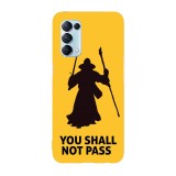 Husa compatibila cu Oppo A52, Viceversa, model You shall not pass The Lord of the rings, Silicon, TPU, Transparent, Carcasa