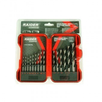 Set 15 burghie pentru lemn, Raider 3-10mm