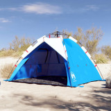 VidaXL Cort camping 3 persoane albastru azur impermeabil setare rapidă