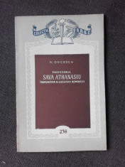 PROFESORUL SAVA ATHANASIU, INDRUMATOR AL GEOLOGIEI ROMANESTI - N. ONCESCU foto
