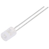 Dioda LED 5mm, alb rece, plat, 2.9-3.6V, OPTOSUPPLY, OSW5DK5GE1B-MN, T240153