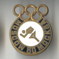 Insigna Olimpica a XXII Olimpiada Moscova Rusia 1980 - SPORT - ATLETISM