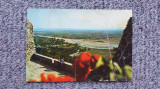 Vedere Targu Neamt, Valea Ozanei, anii 80, timbrata si circulata