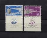 Israel 1952 - Posta Aeriana, expo TABA, serie neuzata cu tabs