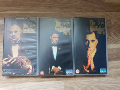 Lot filme casete video VHS - Trilogia The Godfather foto