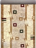 Cumpara ieftin Traversa Festonata Surfilata, Model Lotos 579-110, Inaltime Fir 8 mm, Latime 0.6m, Marime 60 x 300 cm, Bej, Crem, Antialergic, Polipropilena, Living,