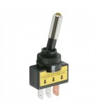 Comutator cu brat 1 circuit 20A 12V OFF-ON cu LED galben cu retinere