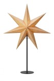 Stea decorativa Lively, LED, hartie/metal, bej/negru, 45 x 14 cm