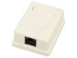 Modul RJ45 Cat 6 Alb Goobay 77632 pentru Perete IDC 8p8c