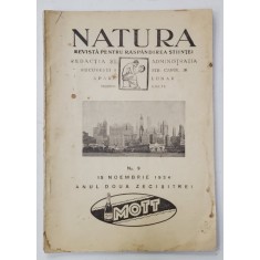 NATURA , REVISTA PENTRU RASPANDIREA STIINTELOR , Nr. 9 , 1934