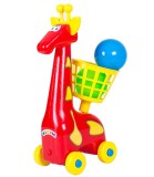Jucarie Girafa pe Roti cu Cos 2 Culori
