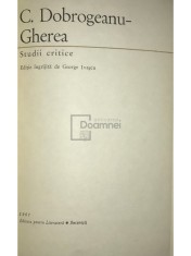 Constantin Dobrogeanu-Gherea - Studii critice (Editia: 1967)