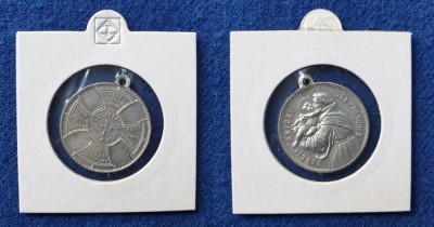 Moneda - Marturie de Botez - Medalion vechi - religie - Biserica - #5 foto