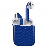 Folie Skin Apple AirPods 2 Gen Wireless Charging (2019) - ApcGsm Wraps Carbon Blue, Oem